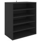 vidaXL Scarpiera Nera 60x35x70 cm in Truciolato vidaXL Scarpiera Nera 60x35x70 cm in Truciolato