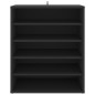 vidaXL Scarpiera Nera 60x35x70 cm in Truciolato vidaXL Scarpiera Nera 60x35x70 cm in Truciolato