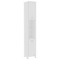 vidaXL Set Mobili da Bagno 3 pz Bianco in Truciolato vidaXL Set Mobili da Bagno 3 pz Bianco in Truciolato