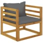 vidaXL Set Divani da Giardino 6 pz con Cuscini in Massello di Acacia vidaXL Set Divani da Giardino 6 pz con Cuscini in Massello di Acacia