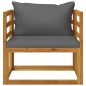 vidaXL Set Divani da Giardino 6 pz con Cuscini in Massello di Acacia vidaXL Set Divani da Giardino 6 pz con Cuscini in Massello di Acacia