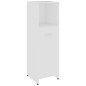 vidaXL Set Mobili da Bagno 4 pz Bianco in Legno Multistrato vidaXL Set Mobili da Bagno 4 pz Bianco in Legno Multistrato
