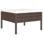vidaXL Set Divani da Giardino 6 pz con Cuscini in Polyrattan Marrone vidaXL Set Divani da Giardino 6 pz con Cuscini in Polyrattan Marrone