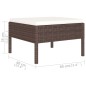 vidaXL Set Divani da Giardino 6 pz con Cuscini in Polyrattan Marrone vidaXL Set Divani da Giardino 6 pz con Cuscini in Polyrattan Marrone