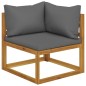 vidaXL Set Divani da Giardino 6 pz con Cuscini in Massello di Acacia vidaXL Set Divani da Giardino 6 pz con Cuscini in Massello di Acacia
