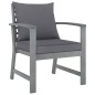 vidaXL Set Divani da Giardino 5 pz con Cuscini in Legno Acacia Grigio
