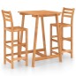 vidaXL Set da Bar da Giardino 3 pz in Legno Massello di Acacia