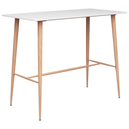 vidaXL Set da Bar 7 pz Bianco e Grigio