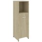 vidaXL Set Mobili da Bagno 4 pz Rovere Sonoma in Truciolato vidaXL Set Mobili da Bagno 4 pz Rovere Sonoma in Truciolato