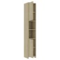 vidaXL Set Mobili da Bagno 4 pz Rovere Sonoma in Truciolato vidaXL Set Mobili da Bagno 4 pz Rovere Sonoma in Truciolato