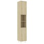 vidaXL Set Mobili da Bagno 3 pz Rovere Sonoma in Truciolato vidaXL Set Mobili da Bagno 3 pz Rovere Sonoma in Truciolato