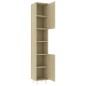 vidaXL Set Mobili da Bagno 3 pz Rovere Sonoma in Truciolato vidaXL Set Mobili da Bagno 3 pz Rovere Sonoma in Truciolato