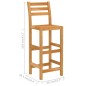vidaXL Set da Bar da Giardino 5 pz in Legno Massello di Acacia vidaXL Set da Bar da Giardino 5 pz in Legno Massello di Acacia