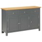 Credenza 110x33,5x70 cm in Legno Massello di Rovere