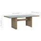 vidaXL Set da Pranzo da Giardino 9 pz con Cuscini Polyrattan Marrone vidaXL Set da Pranzo da Giardino 9 pz con Cuscini Polyrattan Marrone