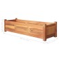 vidaXL Letti Rialzati da Giardino 2 pz in Legno di Acacia 100x30x25 cm vidaXL Letti Rialzati da Giardino 2 pz in Legno di Acacia 100x30x25 cm