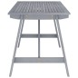 vidaXL Set Pranzo da Giardino 7 pz in Legno Massello di Acacia Grigio vidaXL Set Pranzo da Giardino 7 pz in Legno Massello di Acacia Grigio