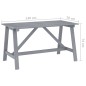 vidaXL Set Pranzo da Giardino 7 pz in Legno Massello di Acacia Grigio vidaXL Set Pranzo da Giardino 7 pz in Legno Massello di Acacia Grigio