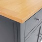Credenza 110x33,5x70 cm in Legno Massello di Rovere