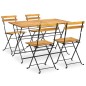 vidaXL Set da Pranzo da Giardino 5 pz in Legno Massello di Acacia