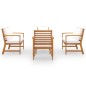 vidaXL Set Divani da Giardino 5 pz con Cuscini in Legno Acacia vidaXL Set Divani da Giardino 5 pz con Cuscini in Legno Acacia