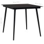 vidaXL Set da Pranzo da Esterni 3 pz in Corda di Cotone e Acciaio Nero vidaXL Set da Pranzo da Esterni 3 pz in Corda di Cotone e Acciaio Nero
