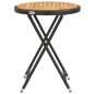 vidaXL Set da Bistrot per Giardino 3 pz in Polyrattan e Acacia Nero vidaXL Set da Bistrot per Giardino 3 pz in Polyrattan e Acacia Nero