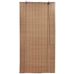 vidaXL Tende a Rullo in Bambù 2 pz Marroni 120x220 cm