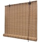 vidaXL Tende a Rullo in Bambù 2 pz Marroni 120x220 cm