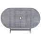 vidaXL Set da Pranzo per Giardino 7 pz Legno Massello di Acacia Grigio vidaXL Set da Pranzo per Giardino 7 pz Legno Massello di Acacia Grigio