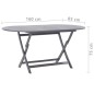 vidaXL Set da Pranzo per Giardino 7 pz Legno Massello di Acacia Grigio vidaXL Set da Pranzo per Giardino 7 pz Legno Massello di Acacia Grigio