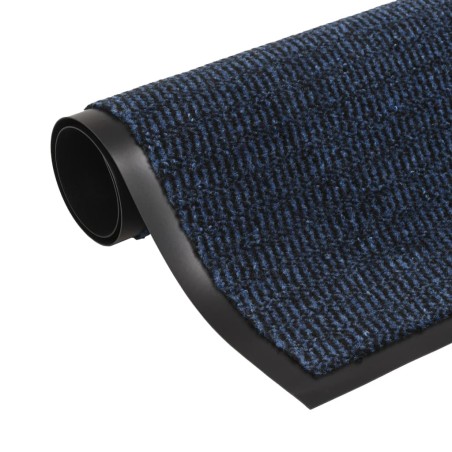 vidaXL Tappeti Antipolvere 2 pz Rettangolari Trapuntati 40x60 cm Blu