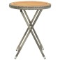 vidaXL Set Bistrot da Giardino 3pz Polyrattan e Legno d'Acacia Grigio vidaXL Set Bistrot da Giardino 3pz Polyrattan e Legno d'Acacia Grigio