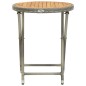 vidaXL Set Bistrot da Giardino 3pz Polyrattan e Legno d'Acacia Grigio vidaXL Set Bistrot da Giardino 3pz Polyrattan e Legno d'Acacia Grigio