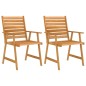 vidaXL Set da Pranzo da Giardino 3 pz in Legno Massello di Acacia
