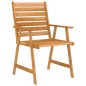 vidaXL Set da Pranzo da Giardino 3 pz in Legno Massello di Acacia