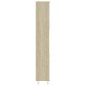 Armadio da Bagno Bianco e Rovere Sonoma 30x30x179 cm Truciolato Armadio da Bagno Bianco e Rovere Sonoma 30x30x179 cm Truciolato