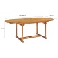 vidaXL Set da Pranzo da Giardino 7 pz in Legno Massello di Teak vidaXL Set da Pranzo da Giardino 7 pz in Legno Massello di Teak