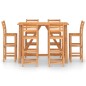 vidaXL Set da Bar da Giardino 7 pz in Legno Massello di Acacia vidaXL Set da Bar da Giardino 7 pz in Legno Massello di Acacia