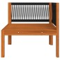 vidaXL Set Divani da Giardino 12 pz con Cuscini Crema Massello Acacia