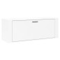 Scarpiera Bianco Lucido 100x35x38 cm in Legno Multistrato Scarpiera Bianco Lucido 100x35x38 cm in Legno Multistrato