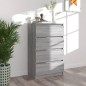 Credenza Grigio Sonoma 60x35x98,5 cm in Legno Multistrato Credenza Grigio Sonoma 60x35x98,5 cm in Legno Multistrato