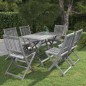 vidaXL Set da Pranzo per Giardino 7 pz Legno Massello di Acacia Grigio vidaXL Set da Pranzo per Giardino 7 pz Legno Massello di Acacia Grigio