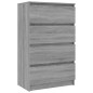 Credenza Grigio Sonoma 60x35x98,5 cm in Legno Multistrato Credenza Grigio Sonoma 60x35x98,5 cm in Legno Multistrato