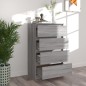 Credenza Grigio Sonoma 60x35x98,5 cm in Legno Multistrato Credenza Grigio Sonoma 60x35x98,5 cm in Legno Multistrato