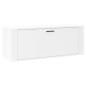 Scarpiera a Muro Bianca 100x35x38 cm in Legno Multistrato Scarpiera a Muro Bianca 100x35x38 cm in Legno Multistrato