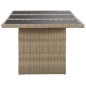 vidaXL Set da Pranzo da Giardino 9 pz in Polyrattan Marrone