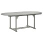vidaXL Set Pranzo da Giardino 5 pz in Legno Massello di Acacia Grigio vidaXL Set Pranzo da Giardino 5 pz in Legno Massello di Acacia Grigio