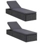 vidaXL Set da Pranzo da Giardino 11 pz in Polyrattan Nero