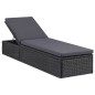 vidaXL Set da Pranzo da Giardino 11 pz in Polyrattan Nero